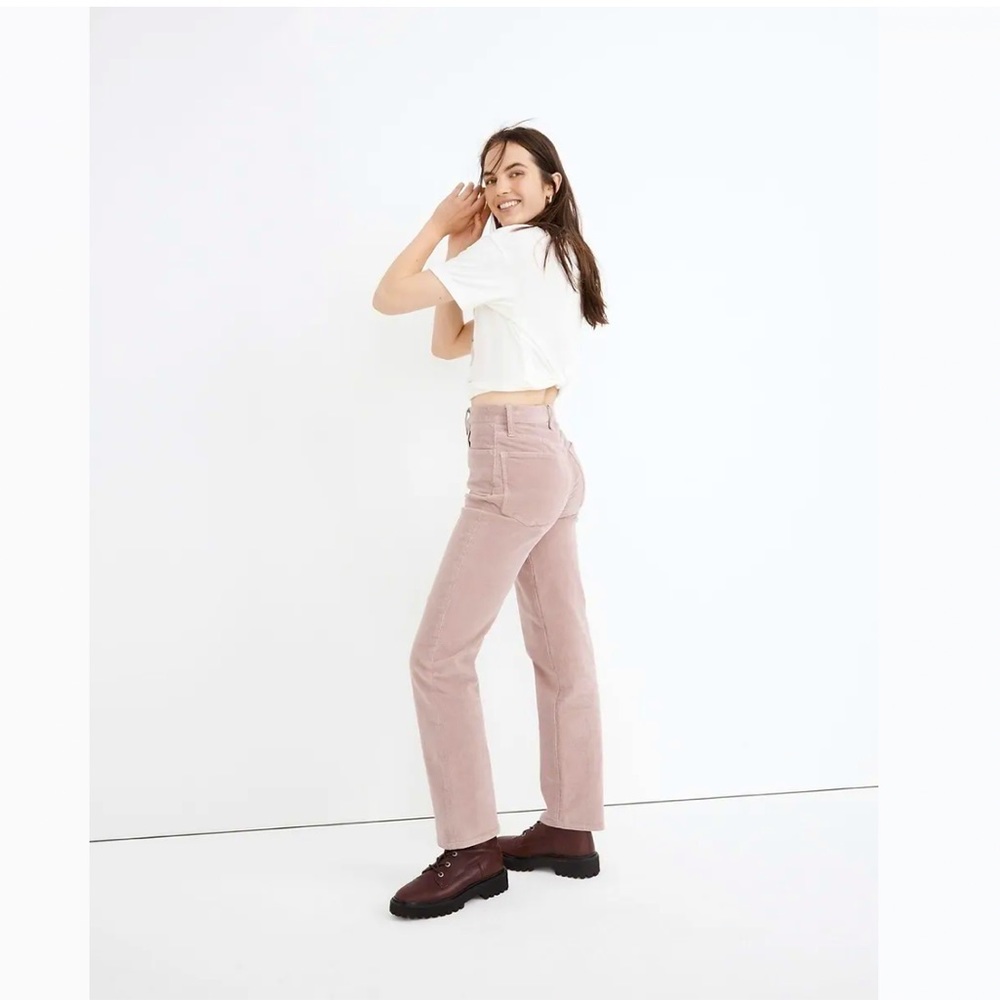 Madewell Woman’s Size 28 The Perfect Vintage Straight Corduroy Jeans In Pink